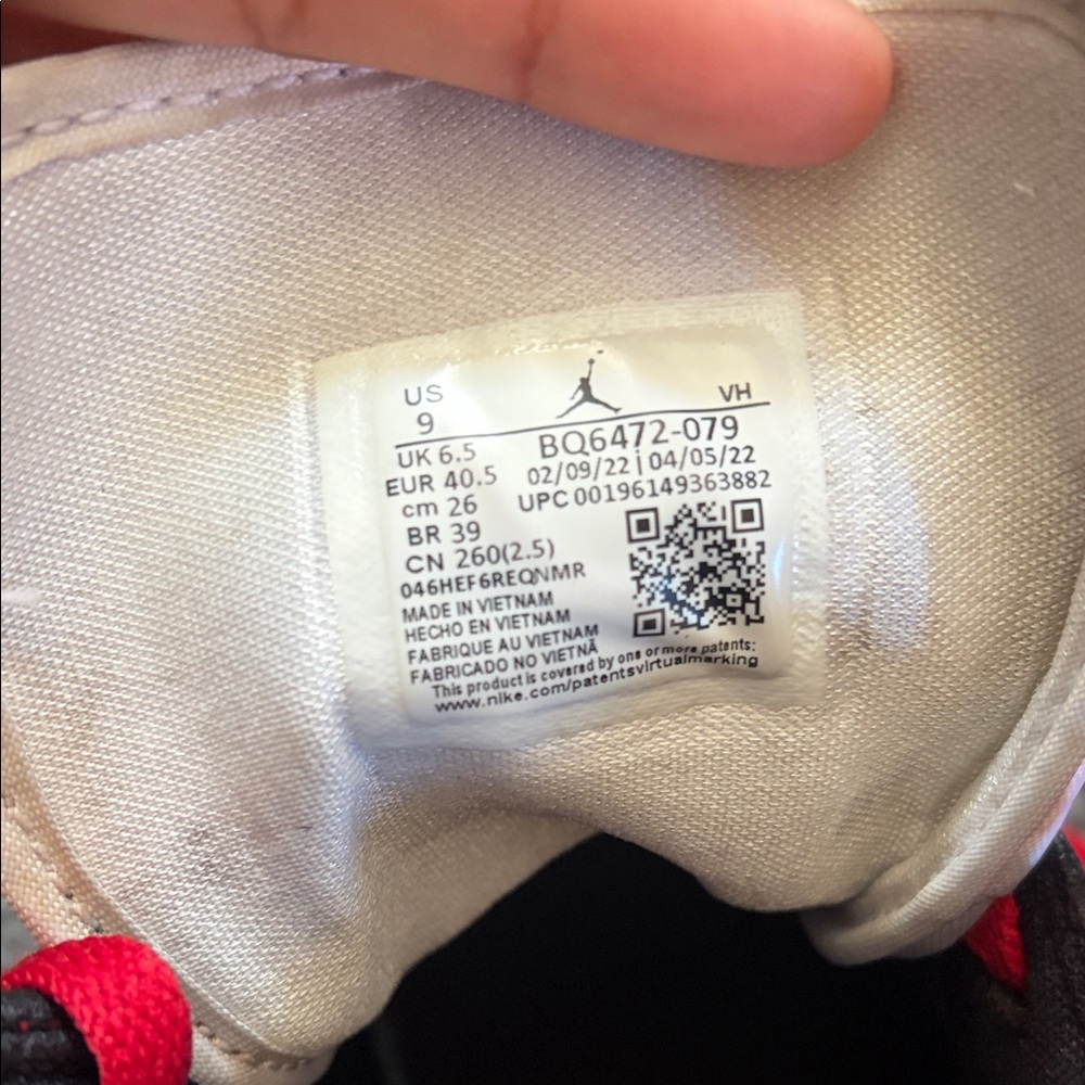 Nike Air Sneakers - Red, Black, and White - Picture 2 of 7